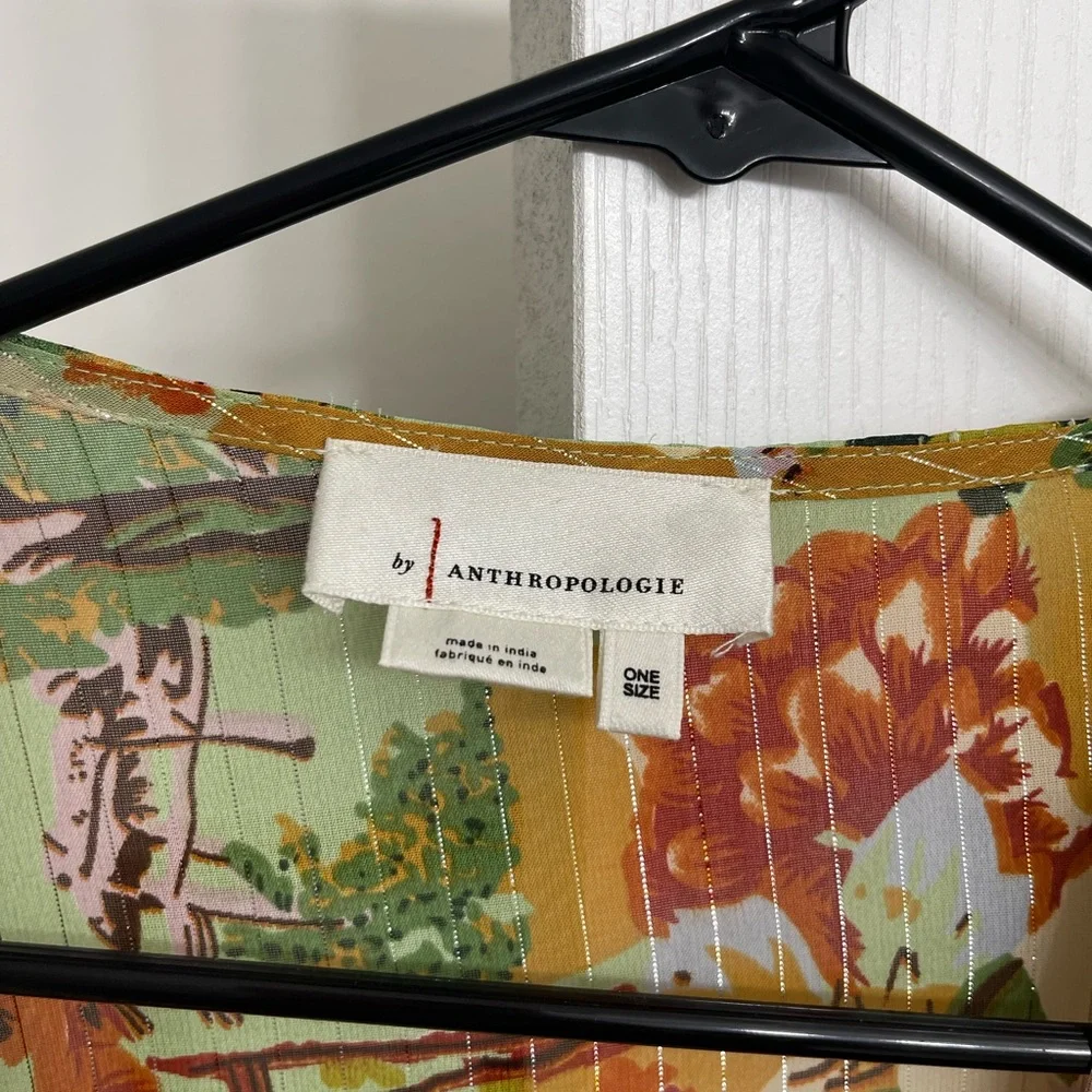 Anthropologie Multicolor Floral Wrap - Picture 3 of 5